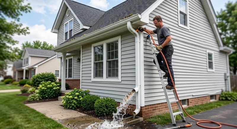Downspout Snaking in Bergen County, NJ